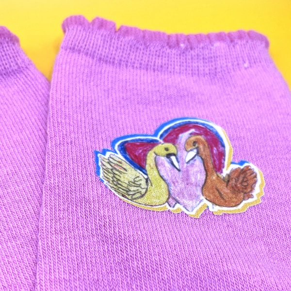  Ha Love Birds Socks 02